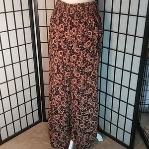 Band of Gypsies Paisley Pull-On Palazzo Pants